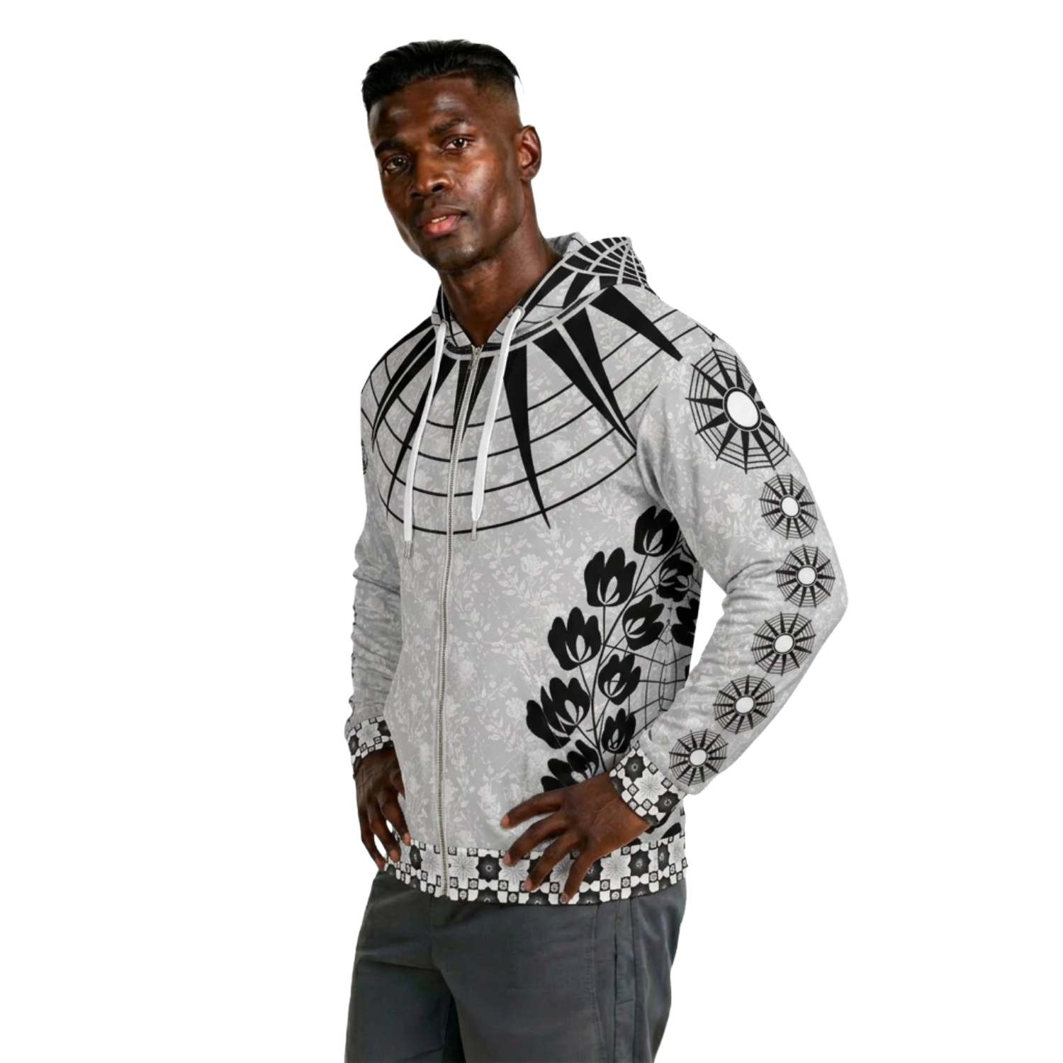 Core Zip Fleece Lite (Floral Eclipse)