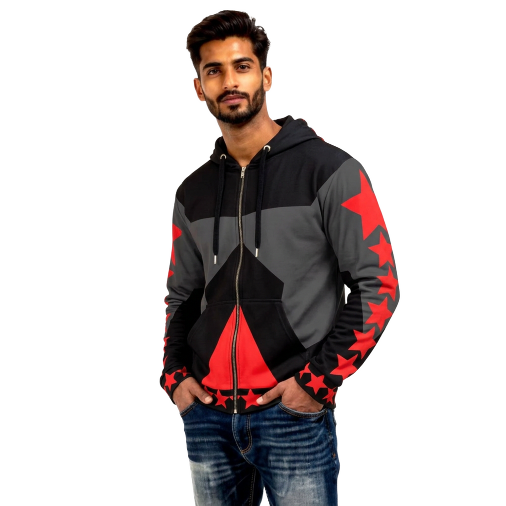 Core Zip Fleece (Crimson Star)