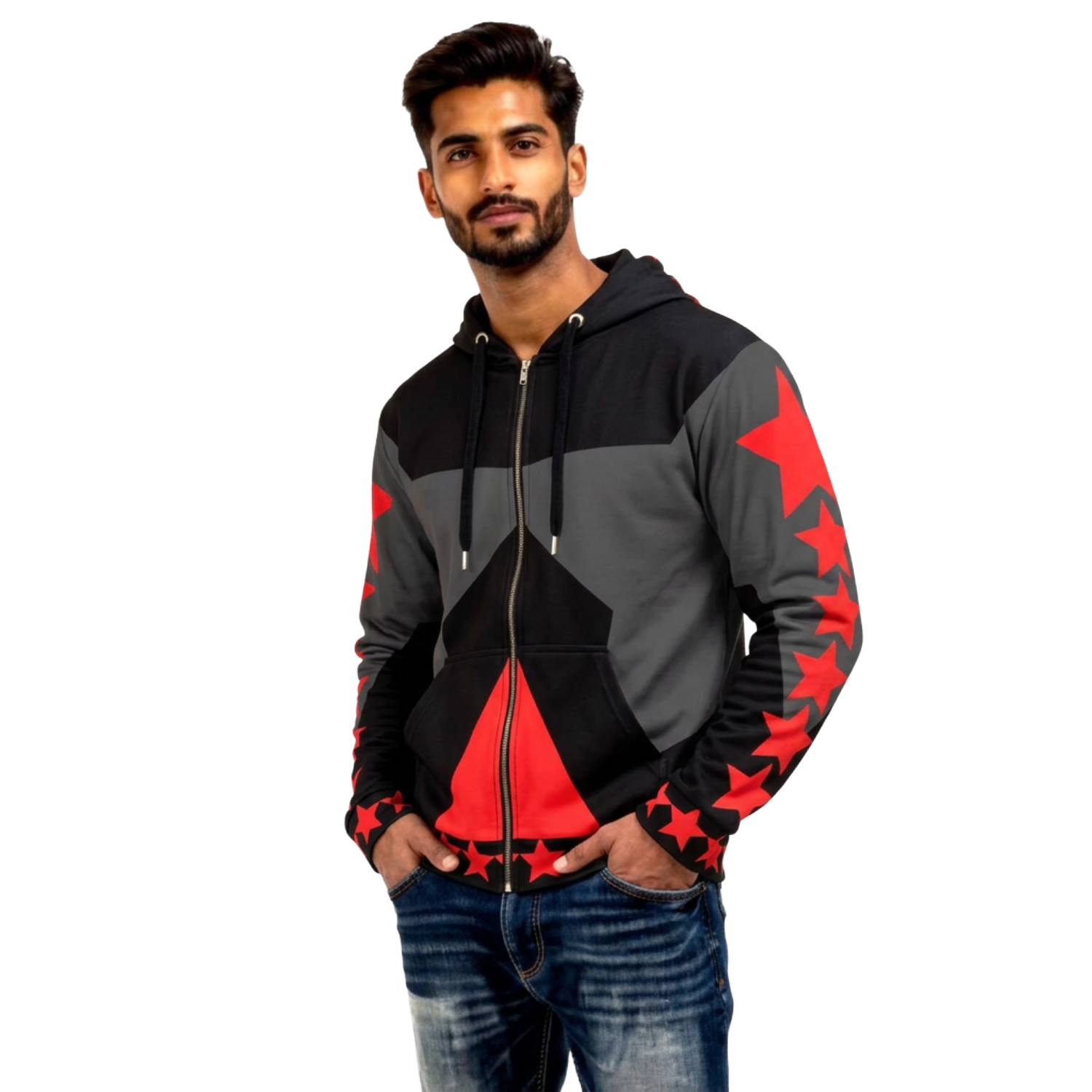 Core Zip Fleece (Crimson Star)