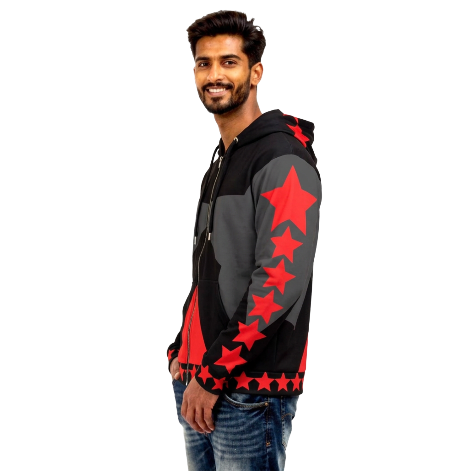 Core Zip Fleece (Crimson Star)
