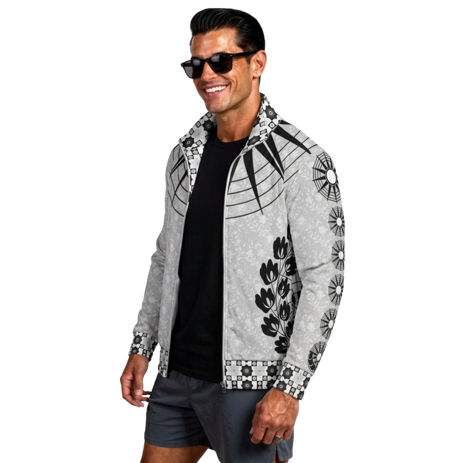 Studio Track Jacket Lite (Floral Eclipse)