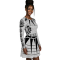 Long Form Dress Lite (Floral Eclipse)