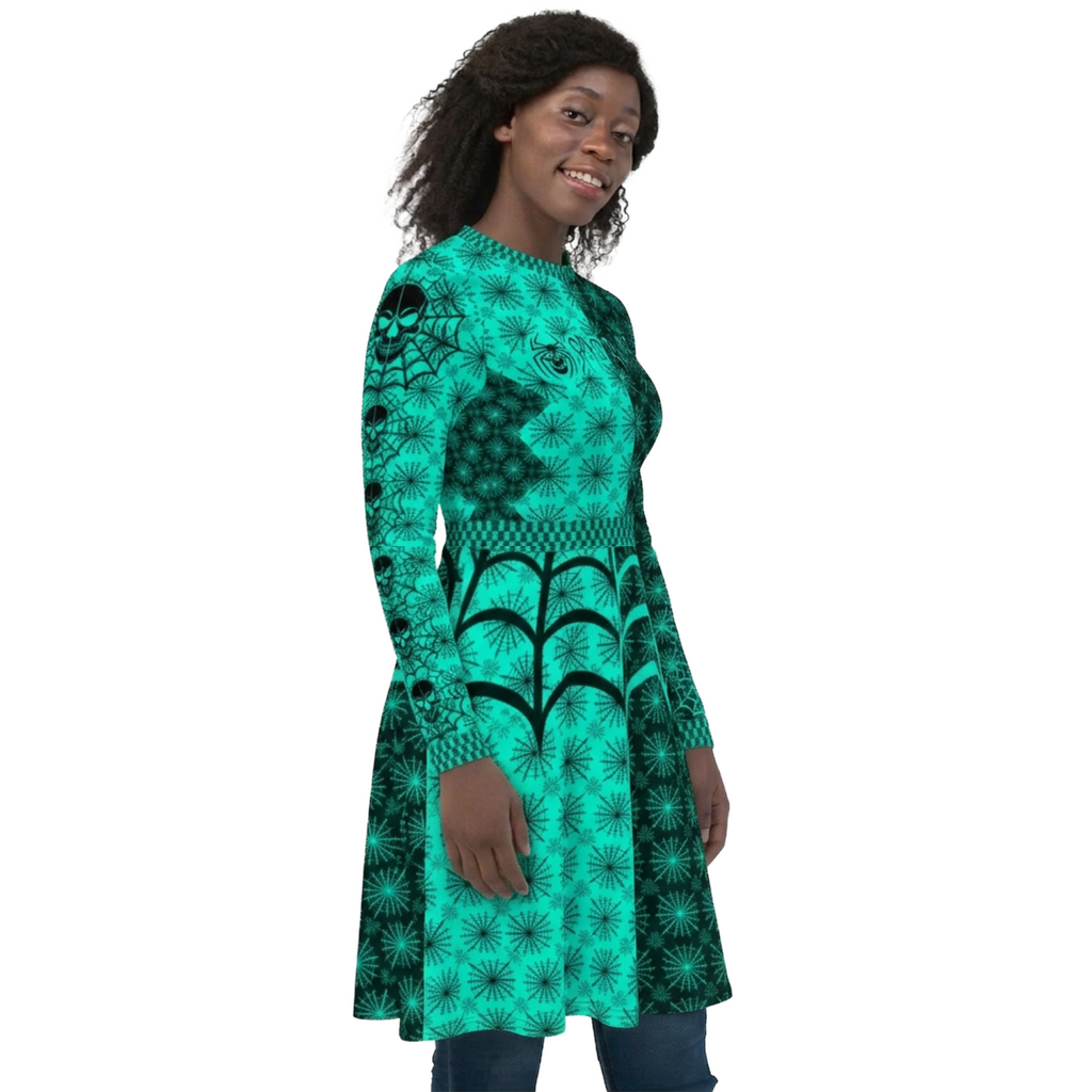 E006: Long Form Dress (Blue)
