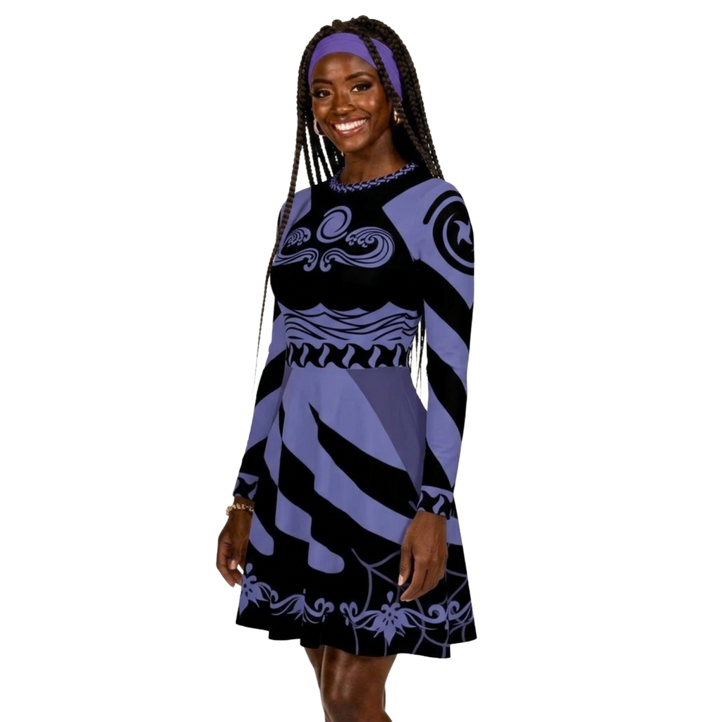 Long Form Dress (Aquavortex)