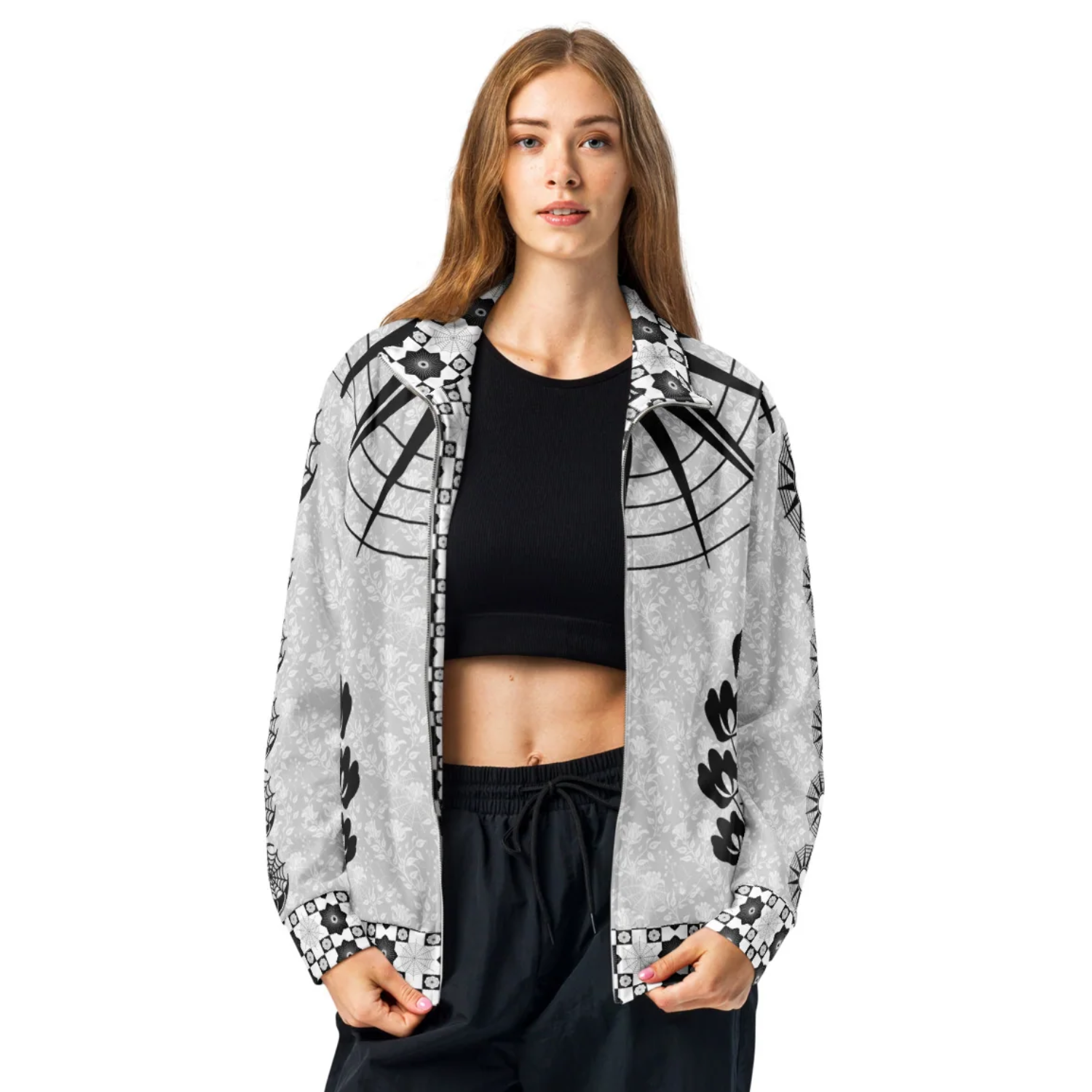 Studio Track Jacket Lite (Floral Eclipse)