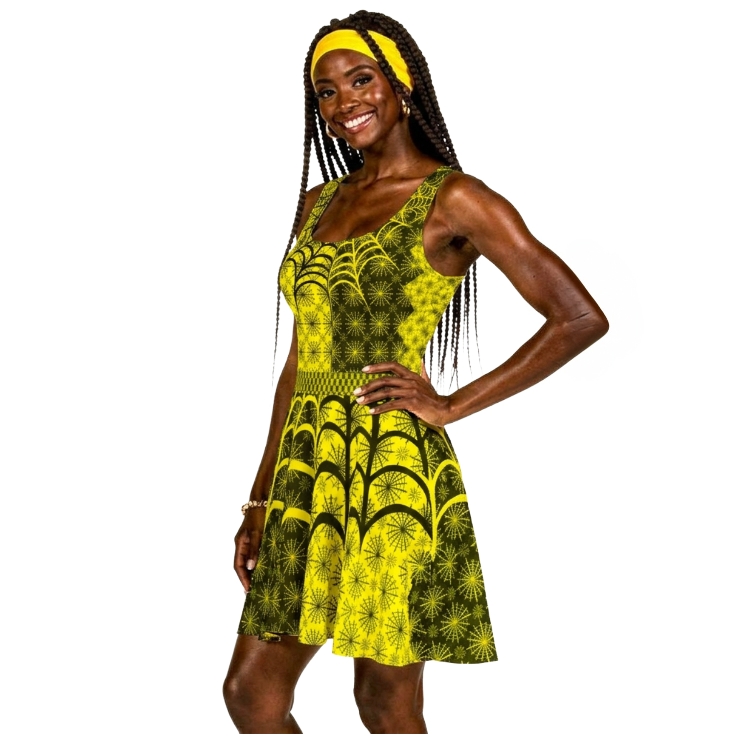 D001: Structured Dress (Yellow)