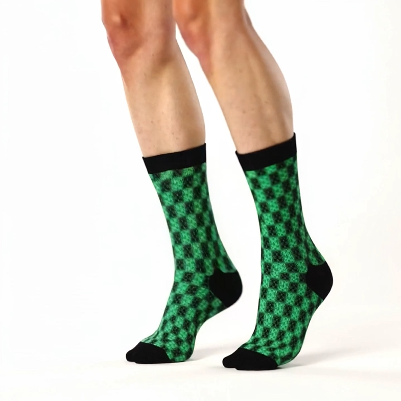 B036: Crew Socks (Green)