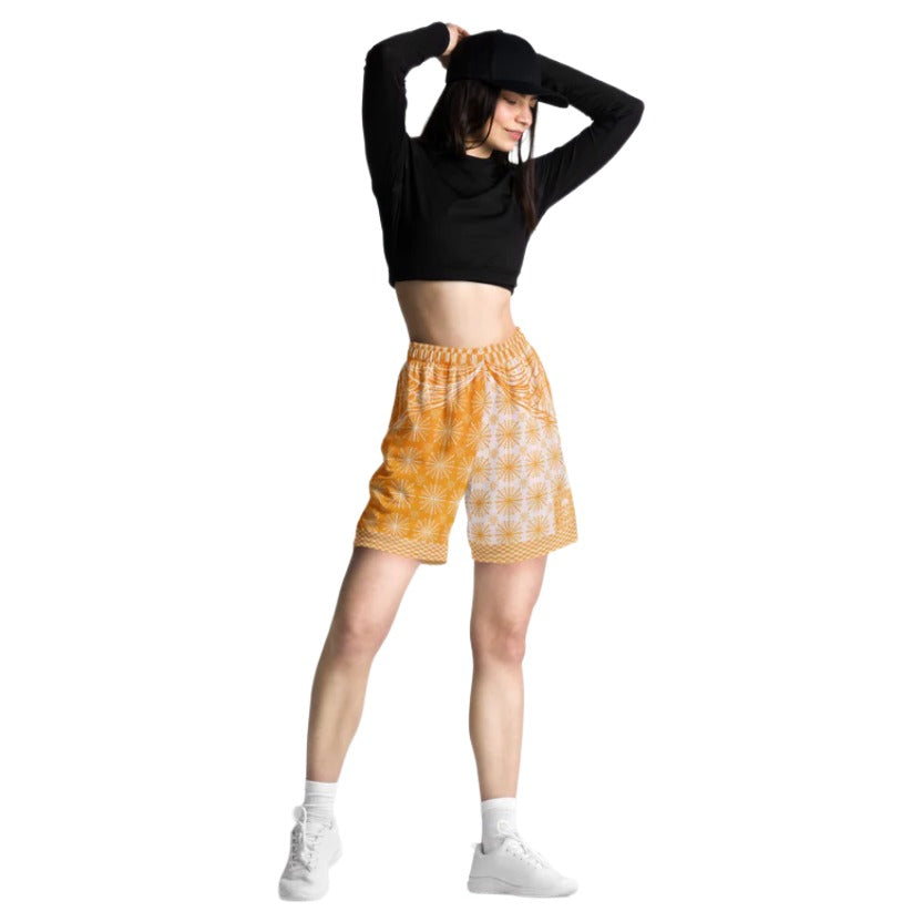 J002: Unisex Mesh Shorts (Tangerine)