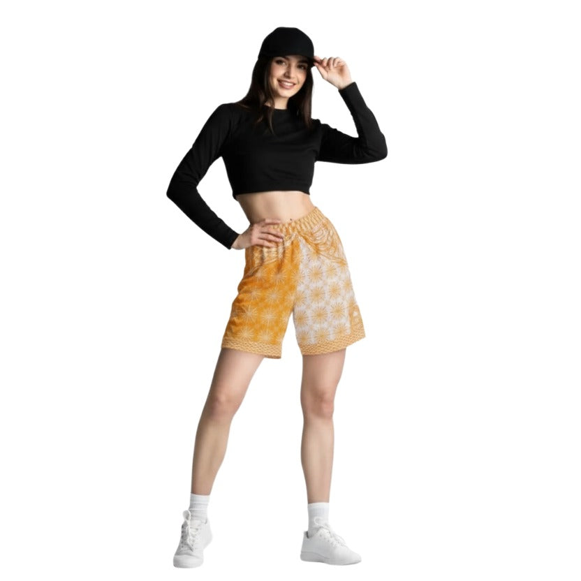 J002: Unisex Mesh Shorts (Tangerine)
