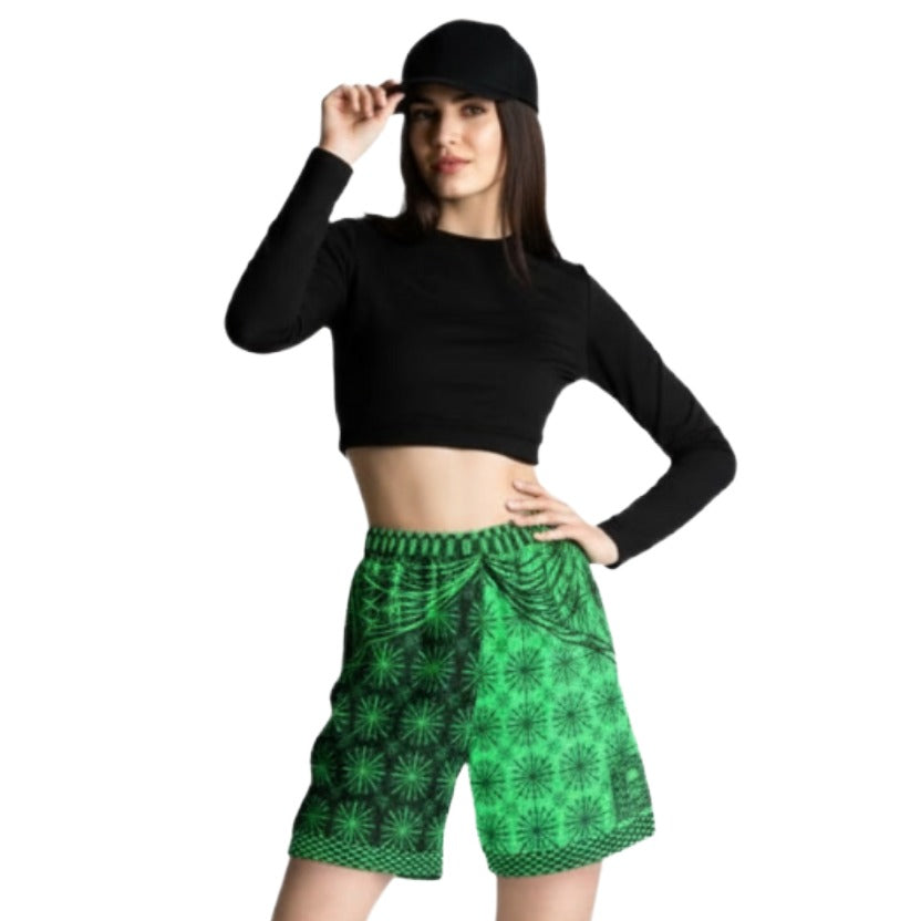 B007: Unisex Mesh Shorts (Green)