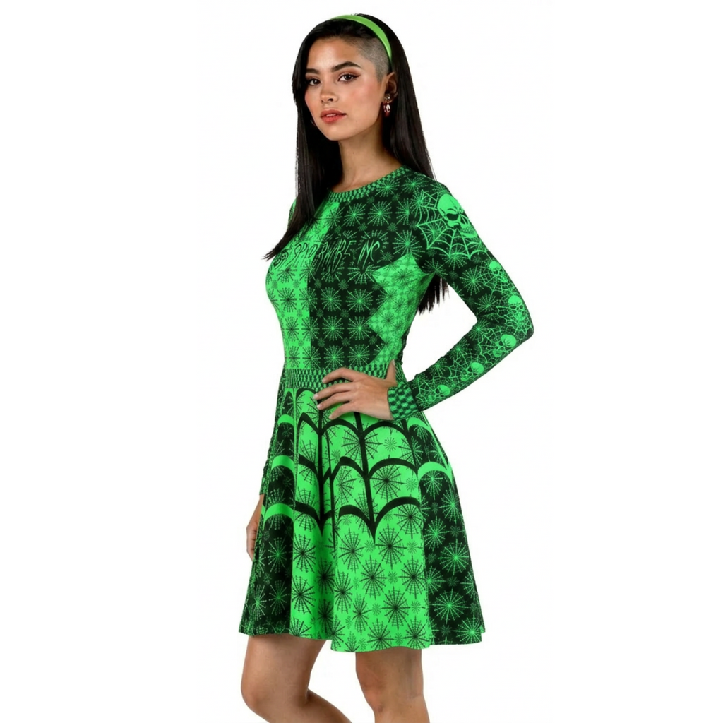 B030: Long Form Dress (Green)