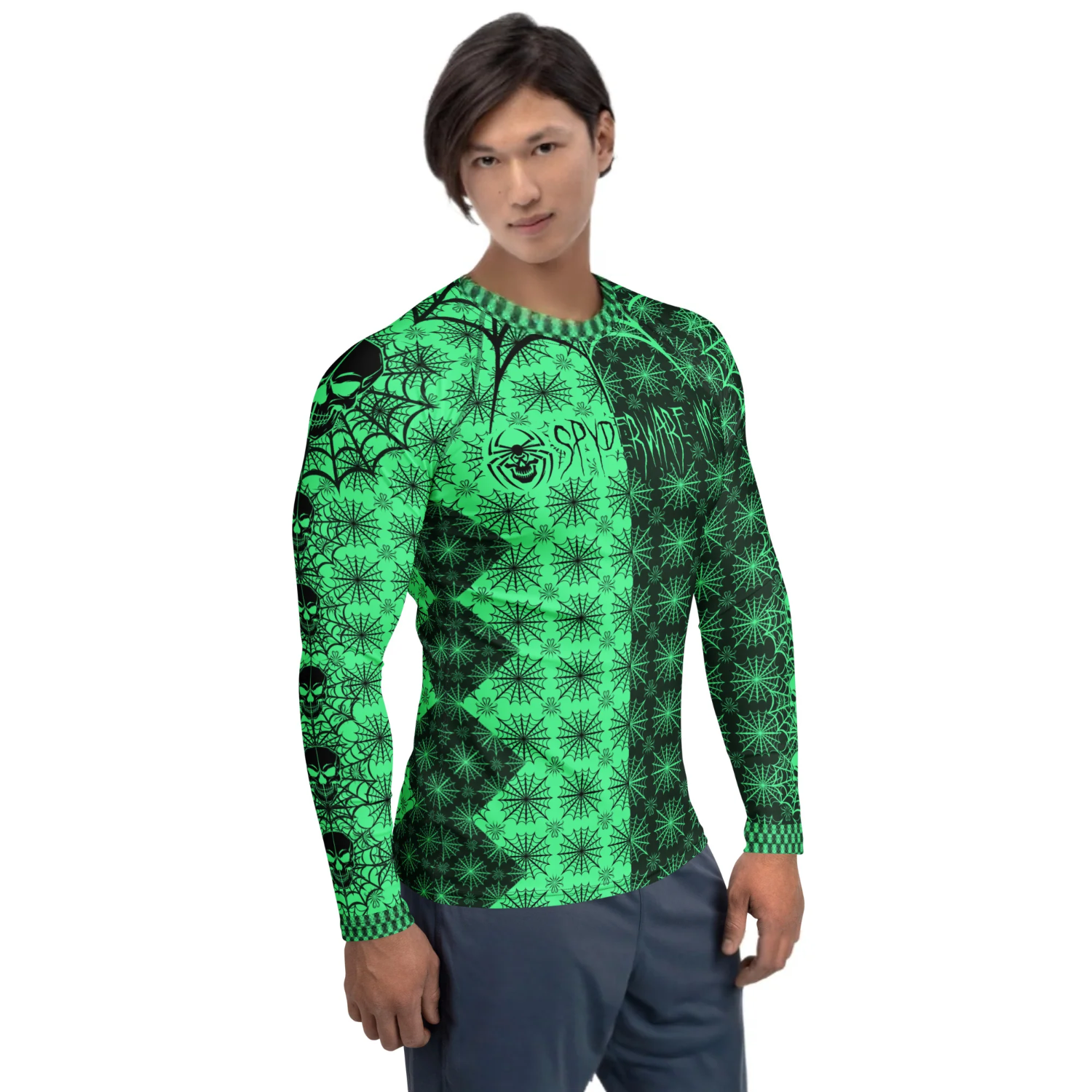 B025: Men's Tech Long-Sleeve (Green)