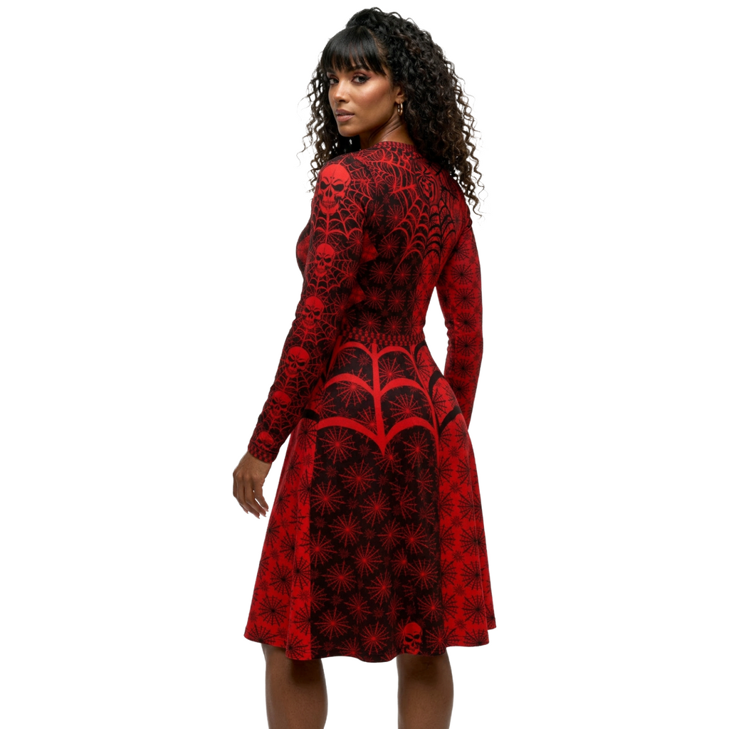 C026: Long Form Dress (Red)
