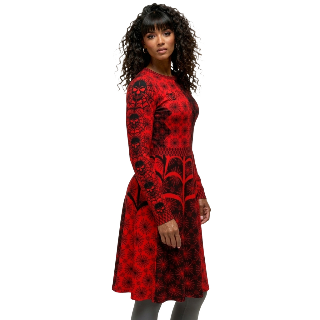 C026: Long Form Dress (Red)