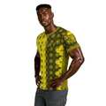 D036: Men's Short Sleeve Rash Guard (Yellow)