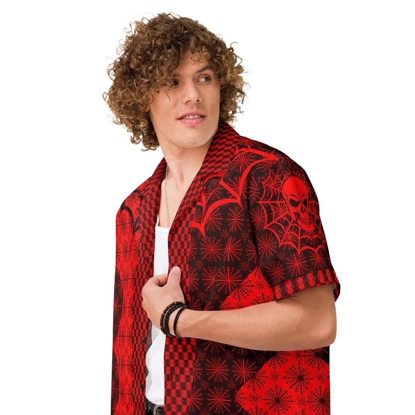 C030: Unisex Button Shirt (Red)