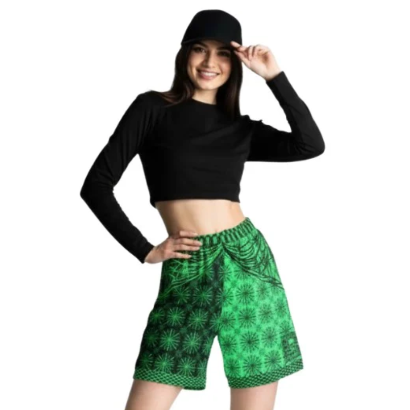 B007: Unisex Mesh Shorts (Green)