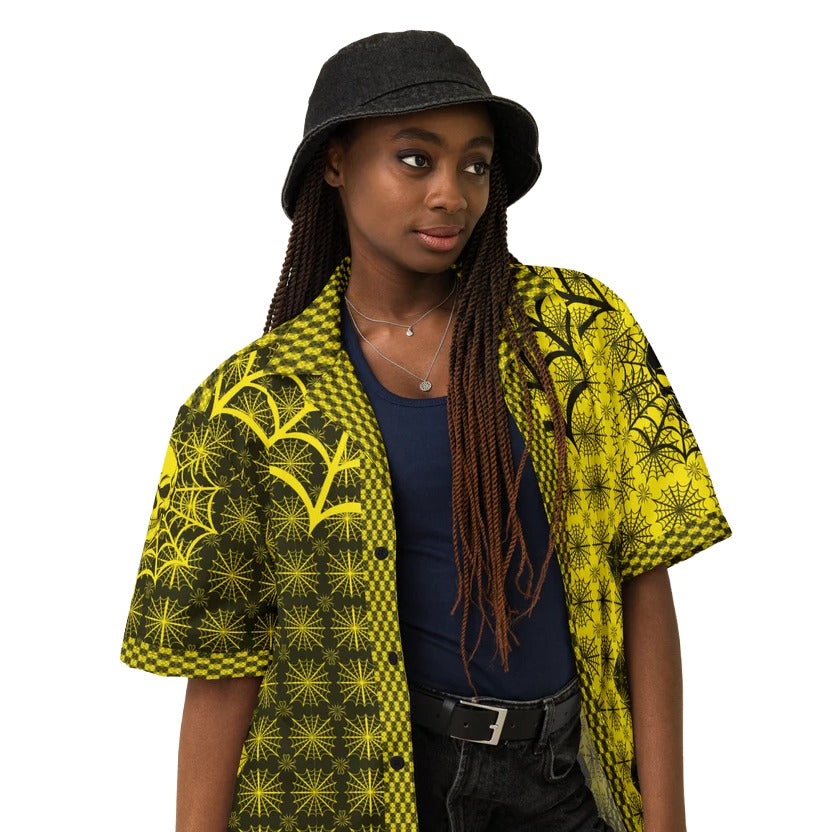 D026: Unisex Button Shirt (Yellow)