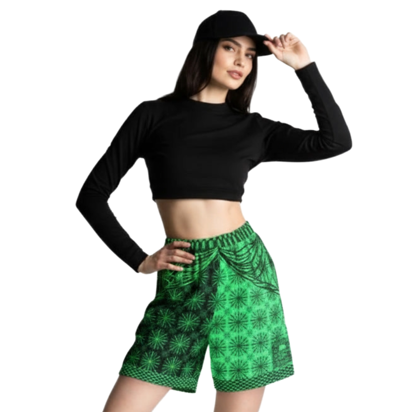 B007: Unisex Mesh Shorts (Green)