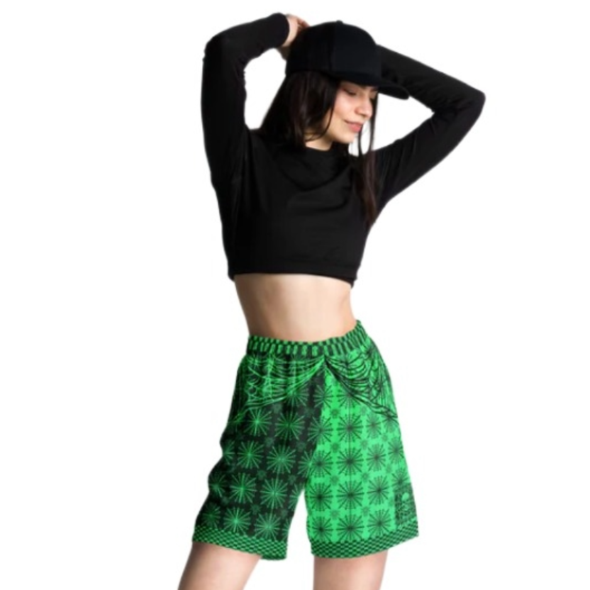 B007: Unisex Mesh Shorts (Green)