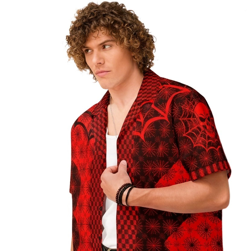 C030: Unisex Button Shirt (Red)