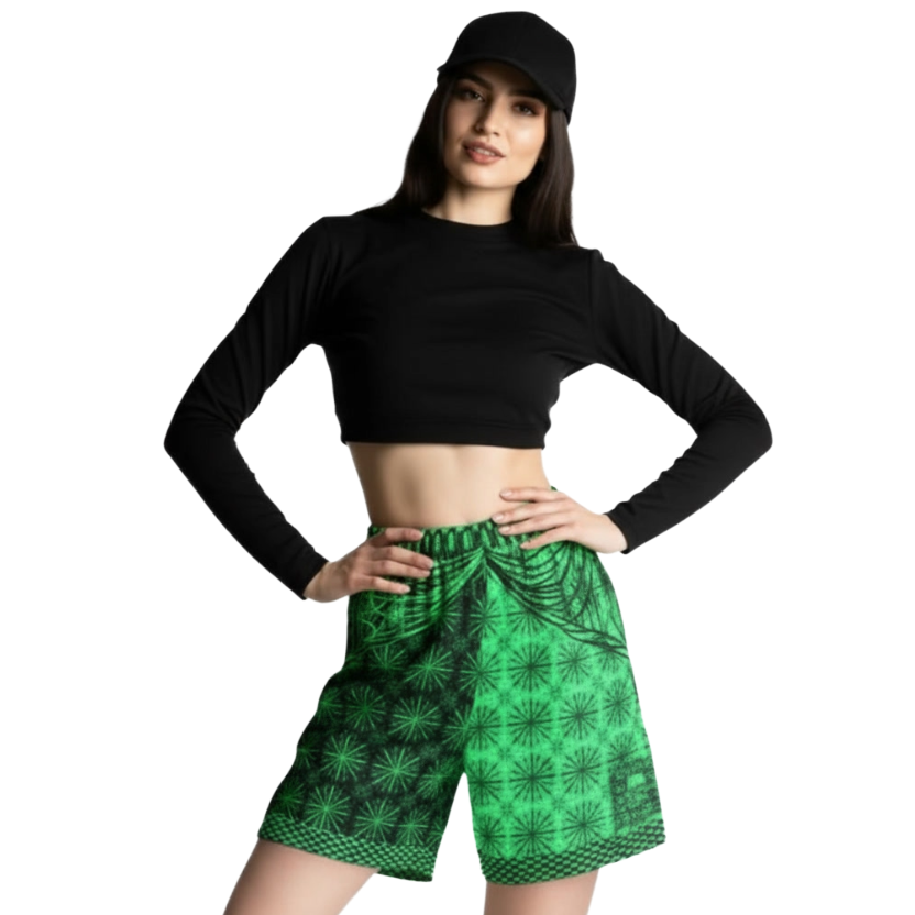 B007: Unisex Mesh Shorts (Green)