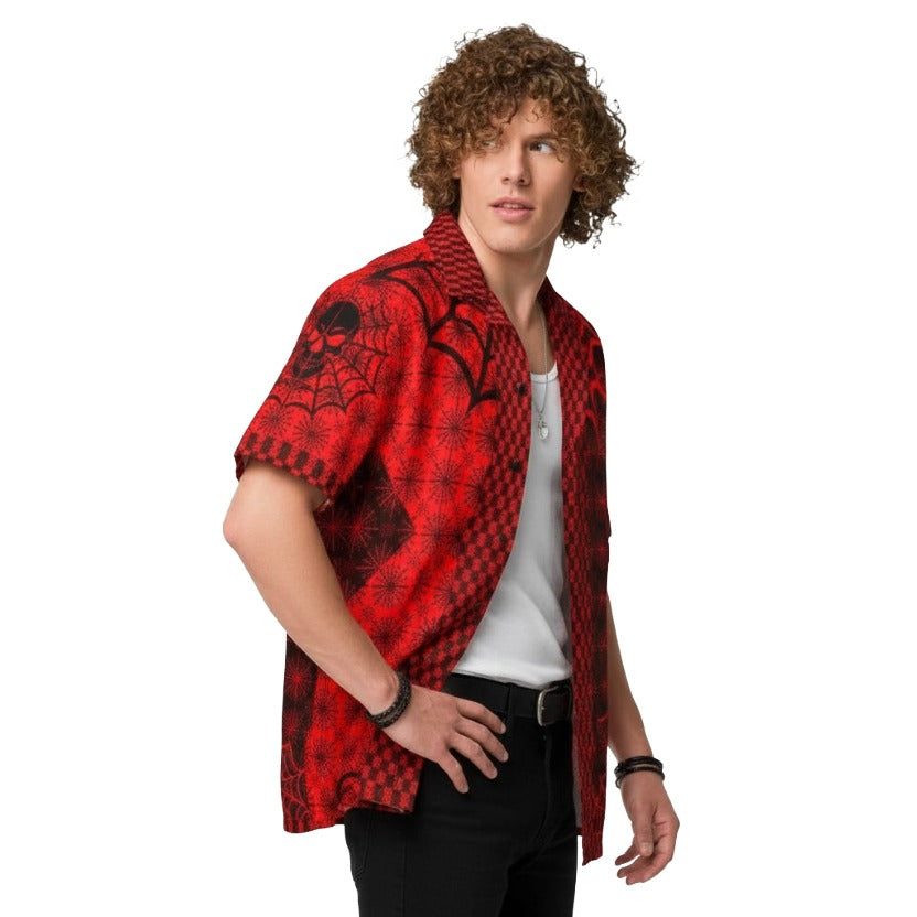 C030: Unisex Button Shirt (Red)