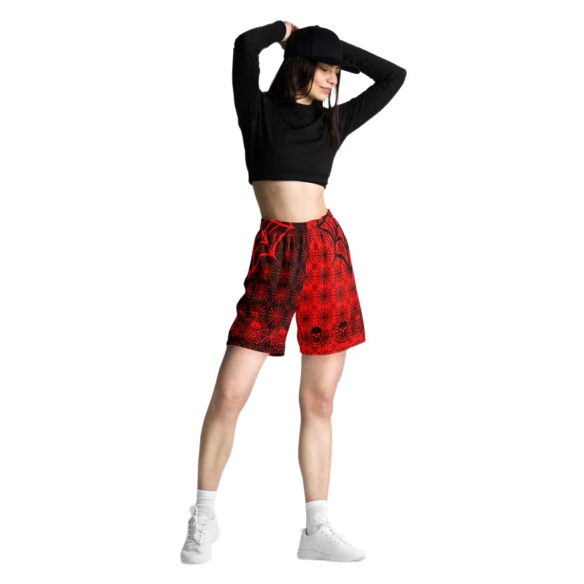 C013: Unisex Mesh Shorts (Red)