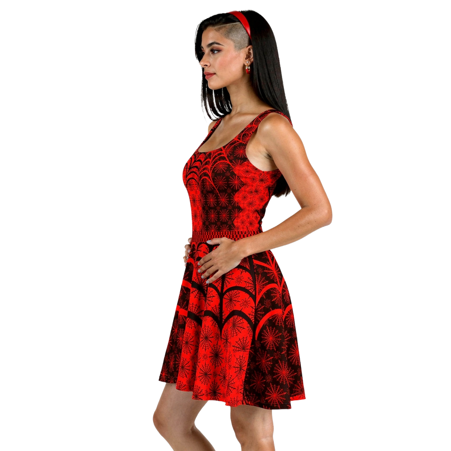 C002: Structured Dress (Red)