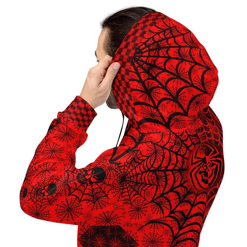 C010: Unisex Cotton Hoodie (Red)