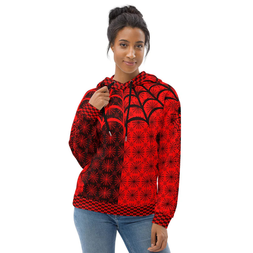 C010: Unisex Cotton Hoodie (Red)