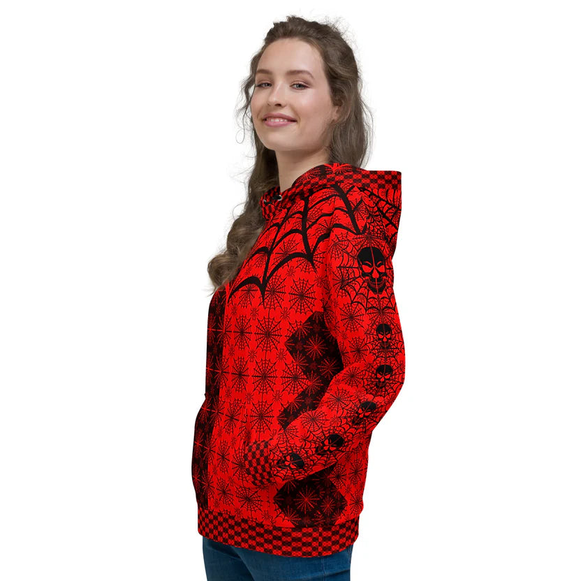 C010: Unisex Cotton Hoodie (Red)