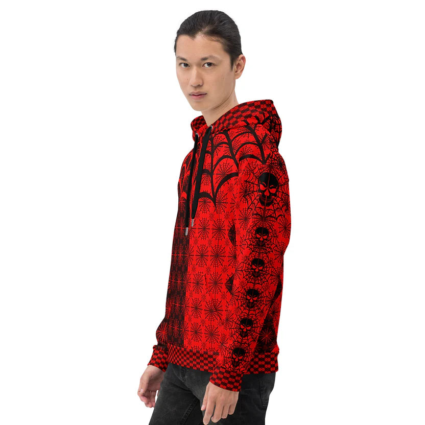 C010: Unisex Cotton Hoodie (Red)