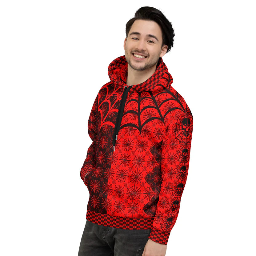 C010: Unisex Cotton Hoodie (Red)