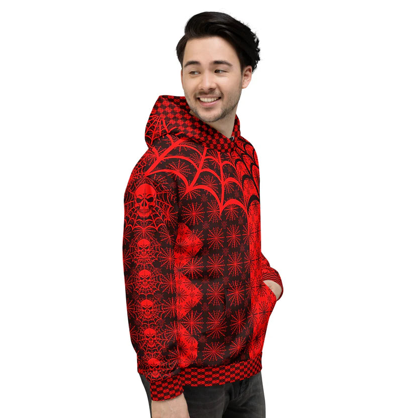 C010: Unisex Cotton Hoodie (Red)