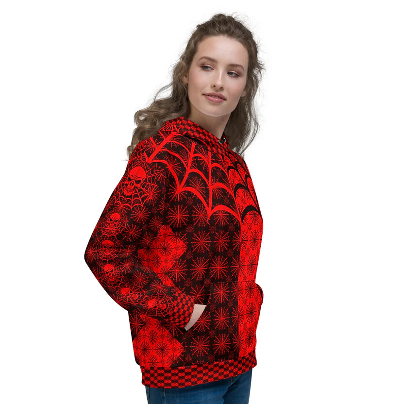 C010: Unisex Cotton Hoodie (Red)