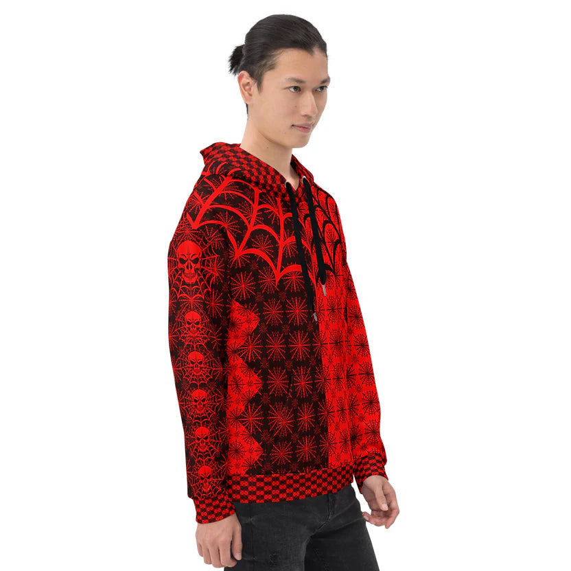C010: Unisex Cotton Hoodie (Red)