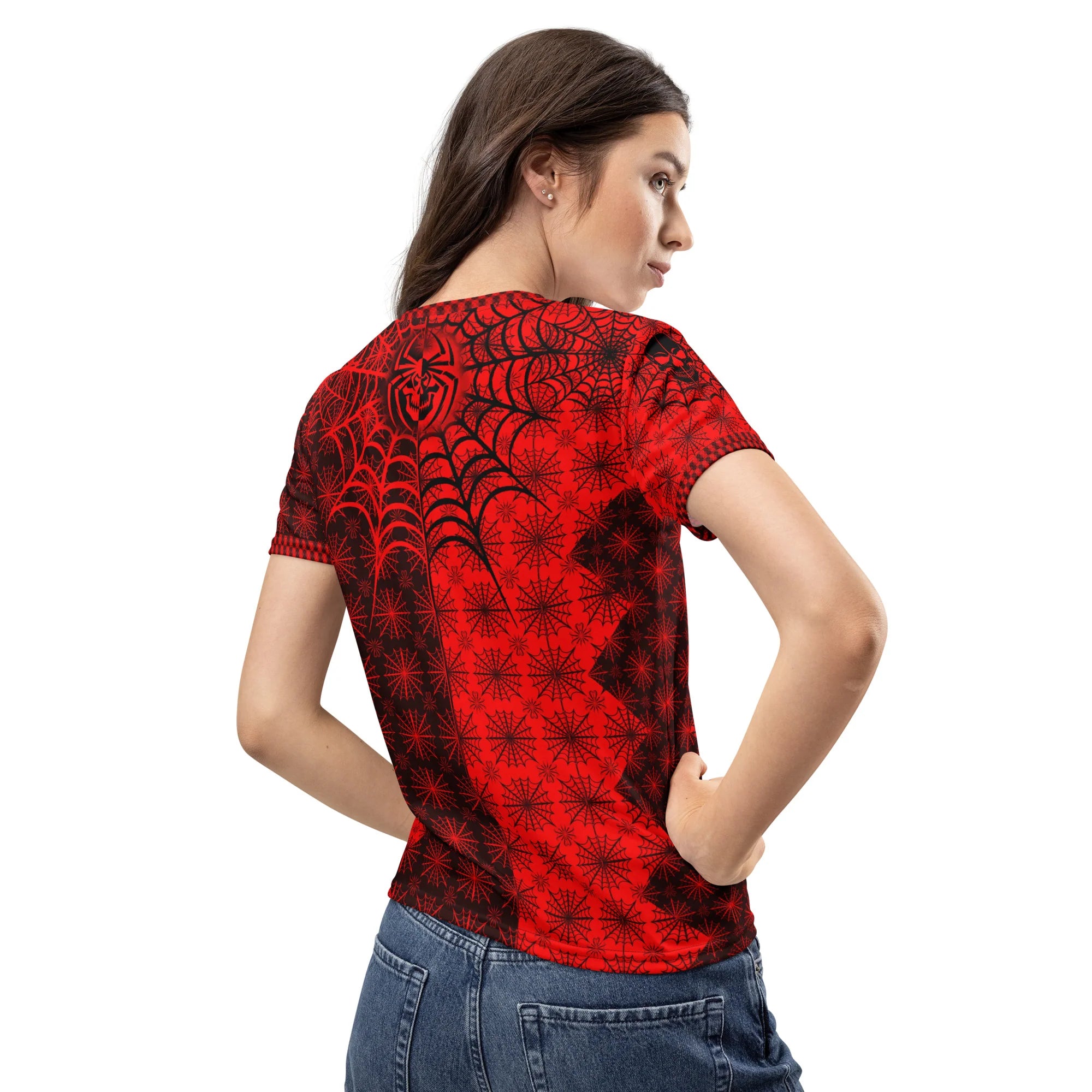 C035: Women’s Cotton Crew Neck T-Shirt (Red)