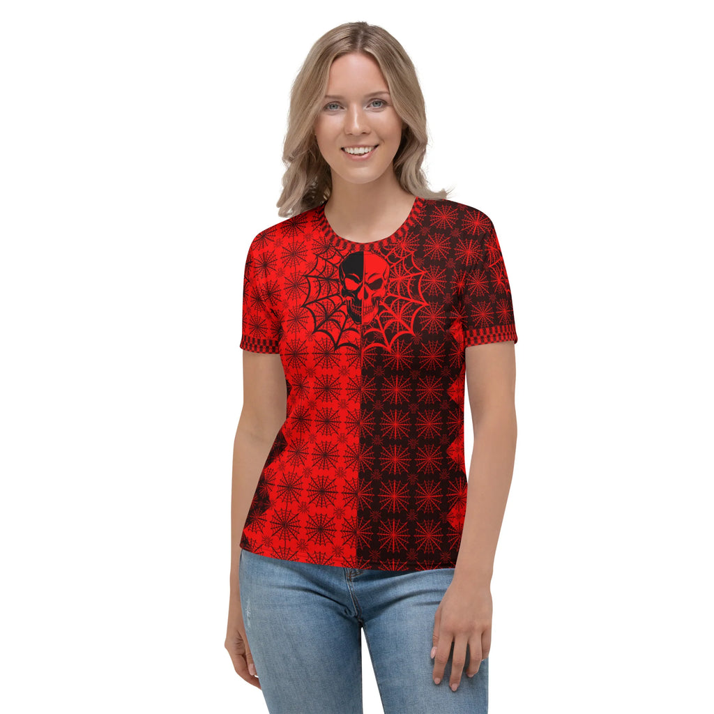 C035: Women’s Cotton Crew Neck T-Shirt (Red)