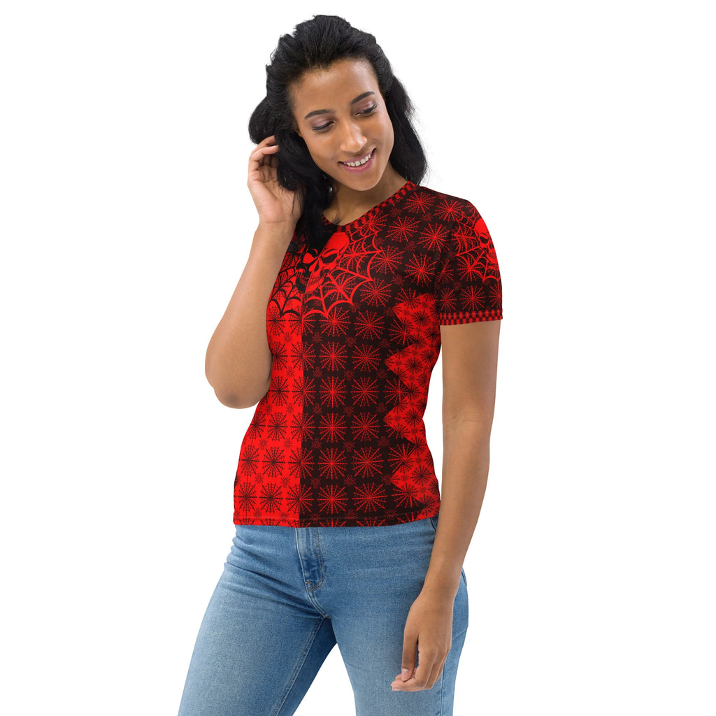 C035: Women’s Cotton Crew Neck T-Shirt (Red)