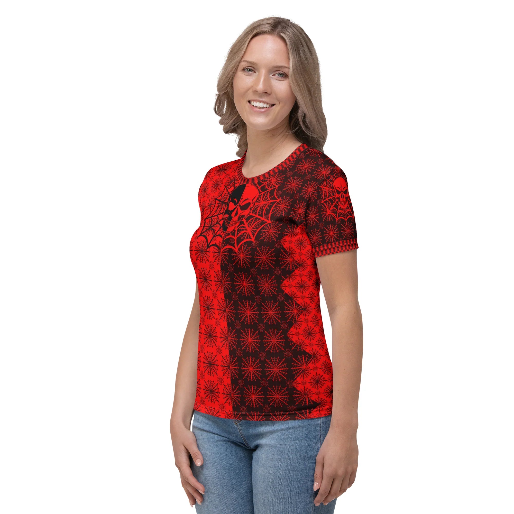 C035: Women’s Cotton Crew Neck T-Shirt (Red)