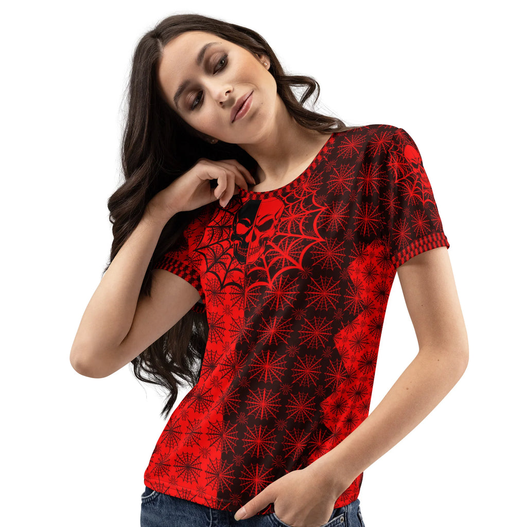 C035: Women’s Cotton Crew Neck T-Shirt (Red)