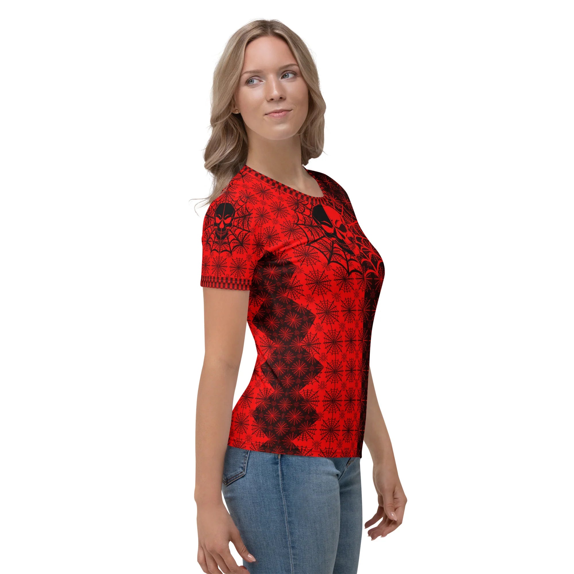 C035: Women’s Cotton Crew Neck T-Shirt (Red)