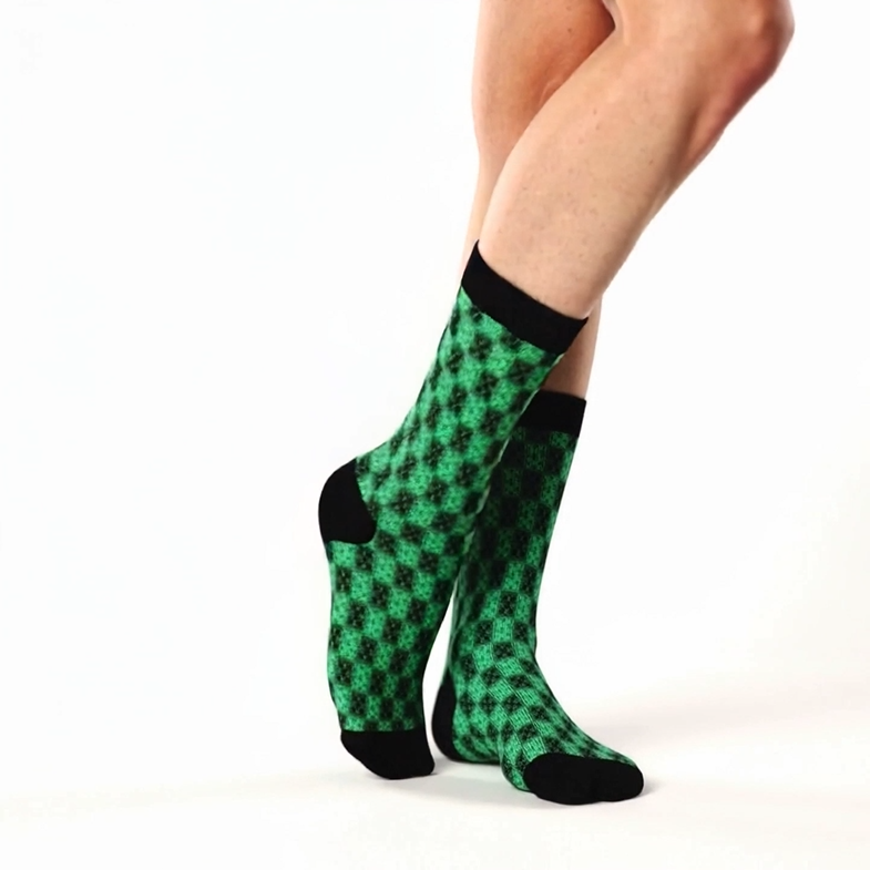 B036: Crew Socks (Green)