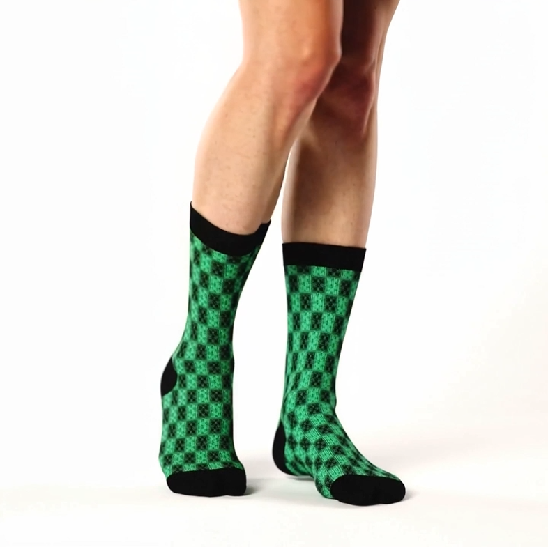 B036: Crew Socks (Green)