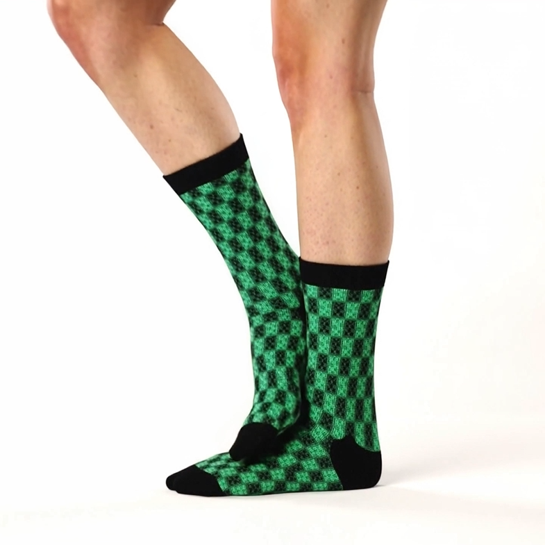 B036: Crew Socks (Green)