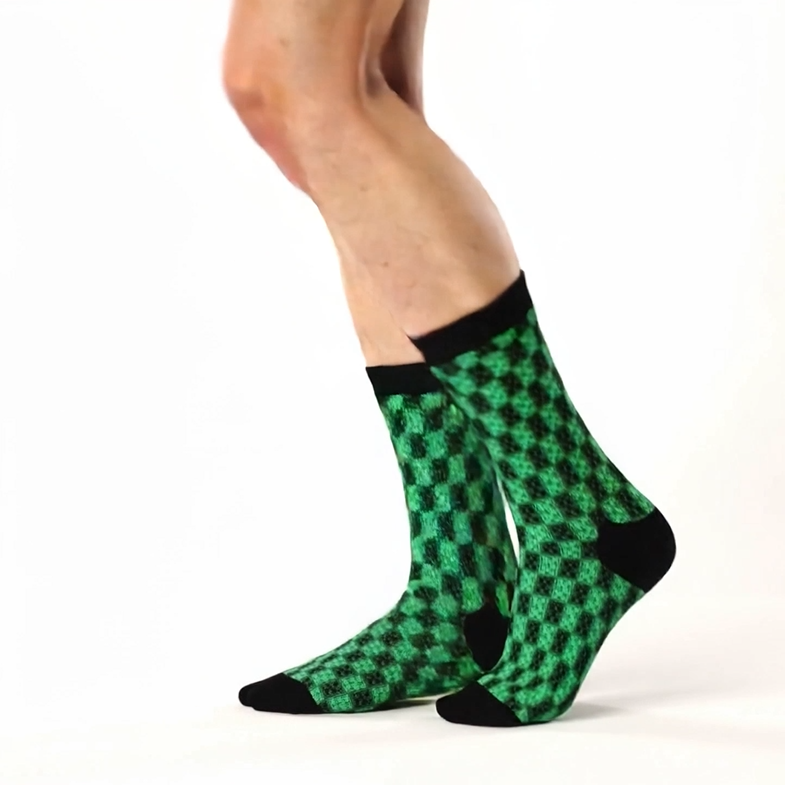 B036: Crew Socks (Green)
