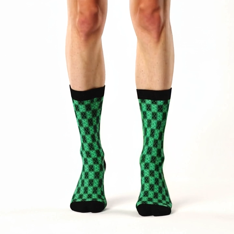 B036: Crew Socks (Green)